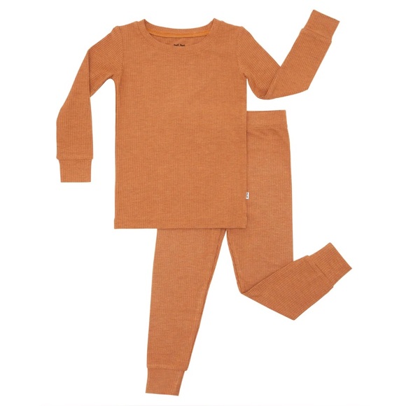 NIB LS Heather Spice Ribbed Pj Set - Picture 2 of 4